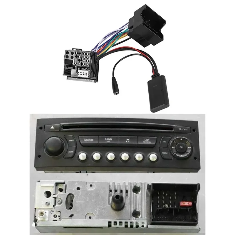 Suitable for Peugeot 307 408 508 Citroen Sega  Bluetooth Module Car Audio Adapter Wireless Music Streaming