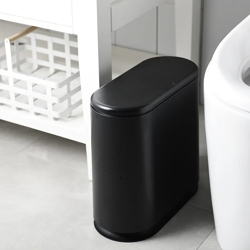 Creative Large Double-Deck Trash Can, Trash Can, Garbage Bin, Compost, Household, Toilet, Bathroom Crack, Kitchen, 1Pc