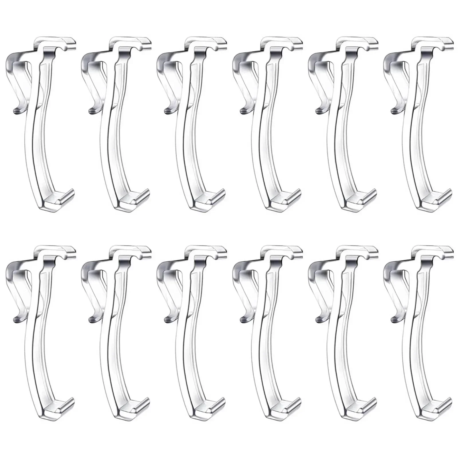 12 Pack Valance Blind Clips 2.5 Inch Horizontal Blinds Replacements Plastic Clear Curtain Shades Decorative Accessories