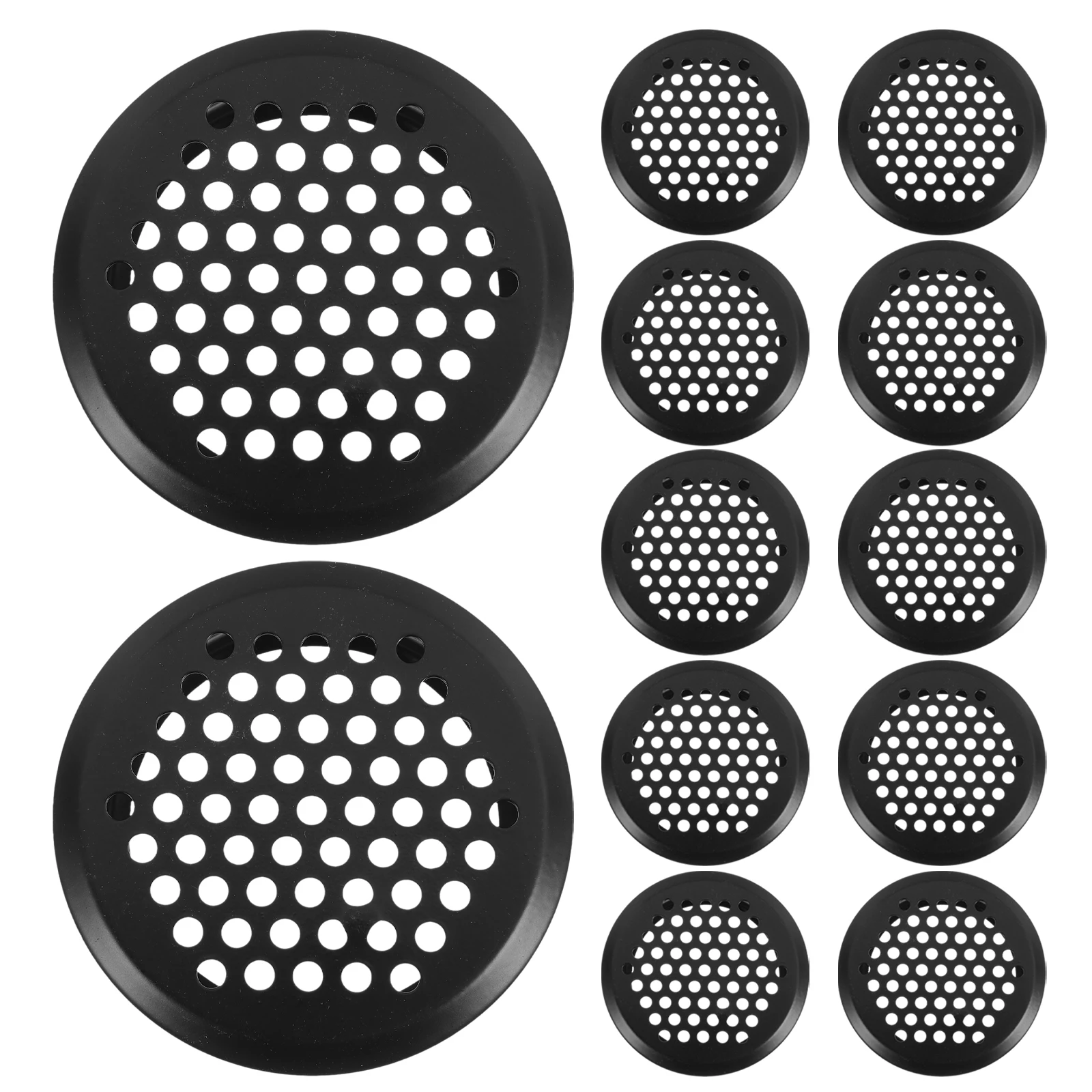 

12 Pcs Mesh Cover Accessories Round Air Vents Wardrobe Hole Stainless Steel Cabinet