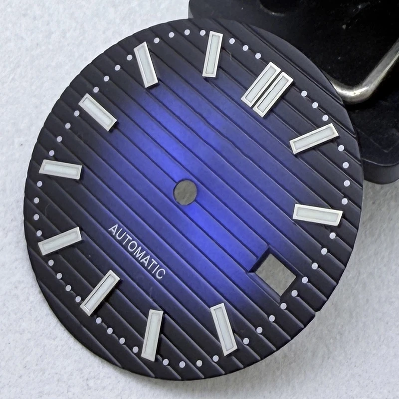 أفضل ساعة 30.5 مللي متر S شعار الفضة مسمار نوتيلوس الهاتفي صالح NH35/NH36/7S/4R حركة ساعة مزدوجة تعديل الملحقات