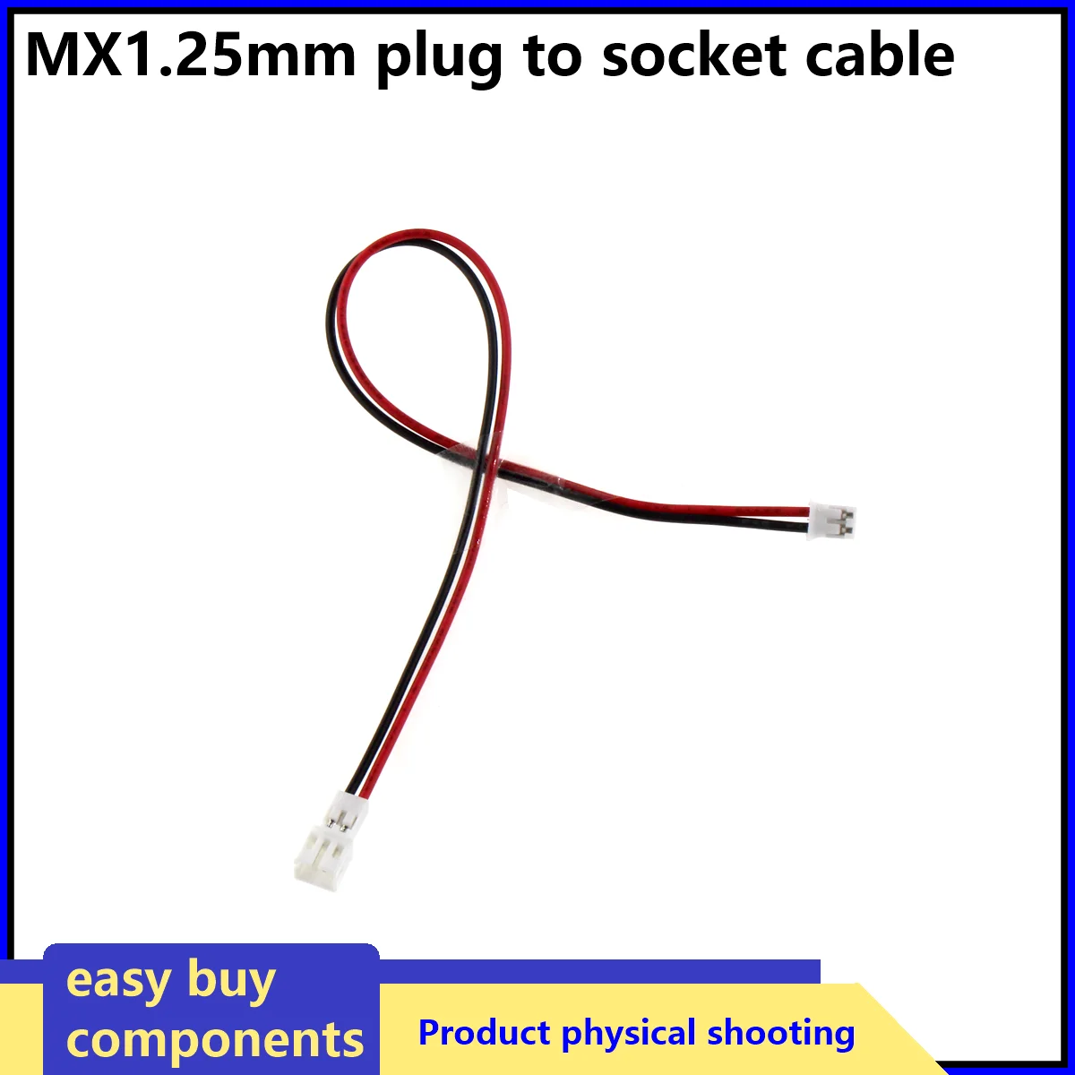 2PCS JST 1.25 Male Female Wire Connector Pitch 1.25mm 2P 3P 4P 5P 6P JST Plug Jack Terminal Cable Connector Length 10/15CM