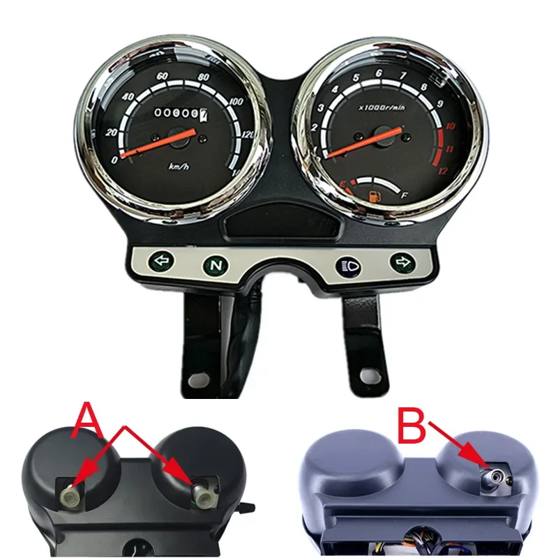

Motorcycle Tachometer Speedometer Instrument for Haojue Suzuki Qingqi Lifan Loncin GT125 QS125-5/5A/5B HJ125 Speed Meter Clock