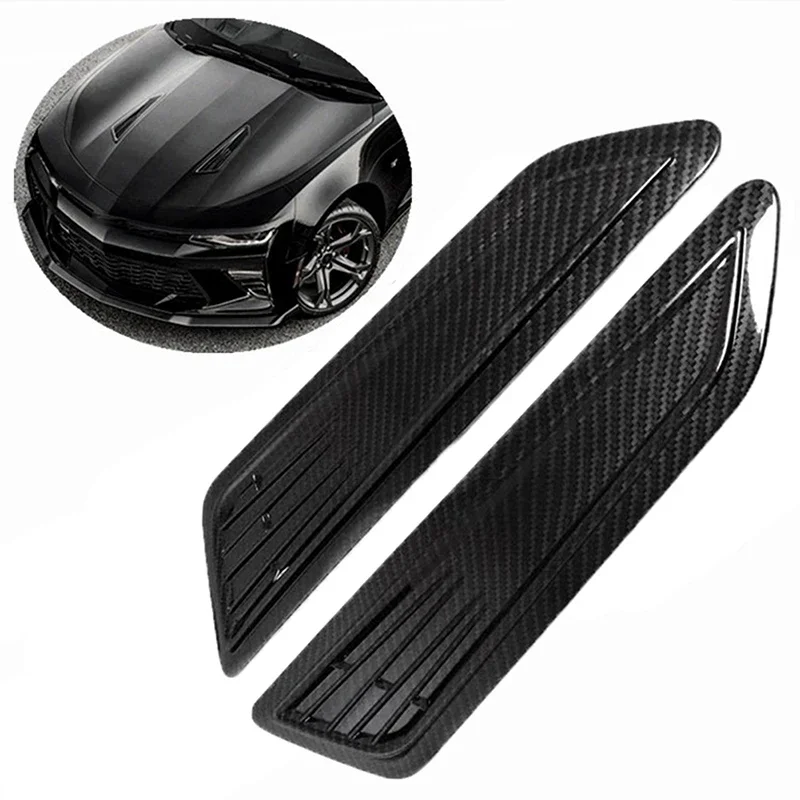 1 Pair Car Decorative Front Hood Vent Scoop Covers Styling for Chevrolet Camaro LT 1LT 2LT RS Models 2016 2017 2018 2019 2020