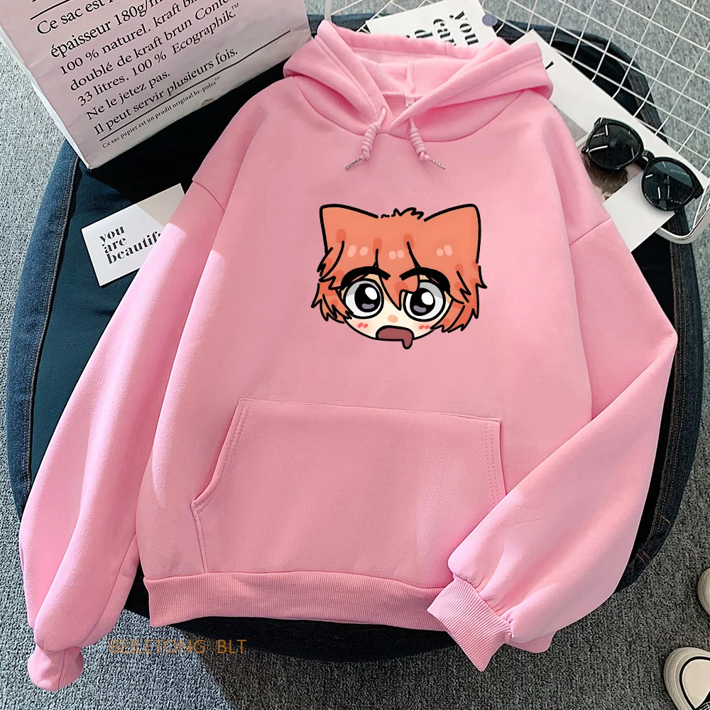 

Anime Girl Hoodies Streetwear Women Korean Style Kawaii/Cute Funko Pop Sweatshirt High Street Autumn/Winter Long Sleeve Y2k Tops