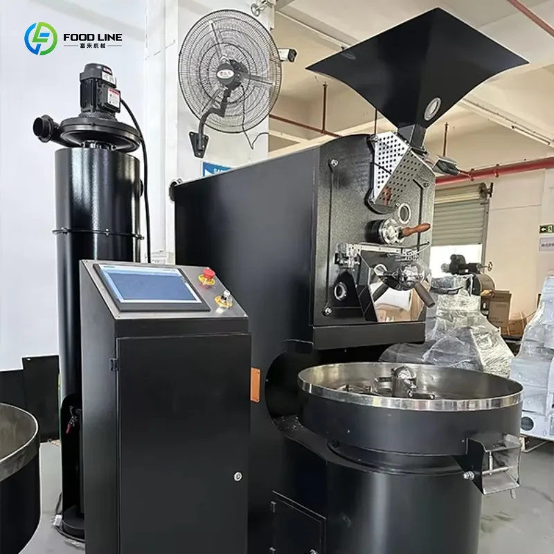 Customized Factory Price Energy Saving Gas Electric Coffee Roaster Stainless Steel Shell Environmental Protection Roaster
