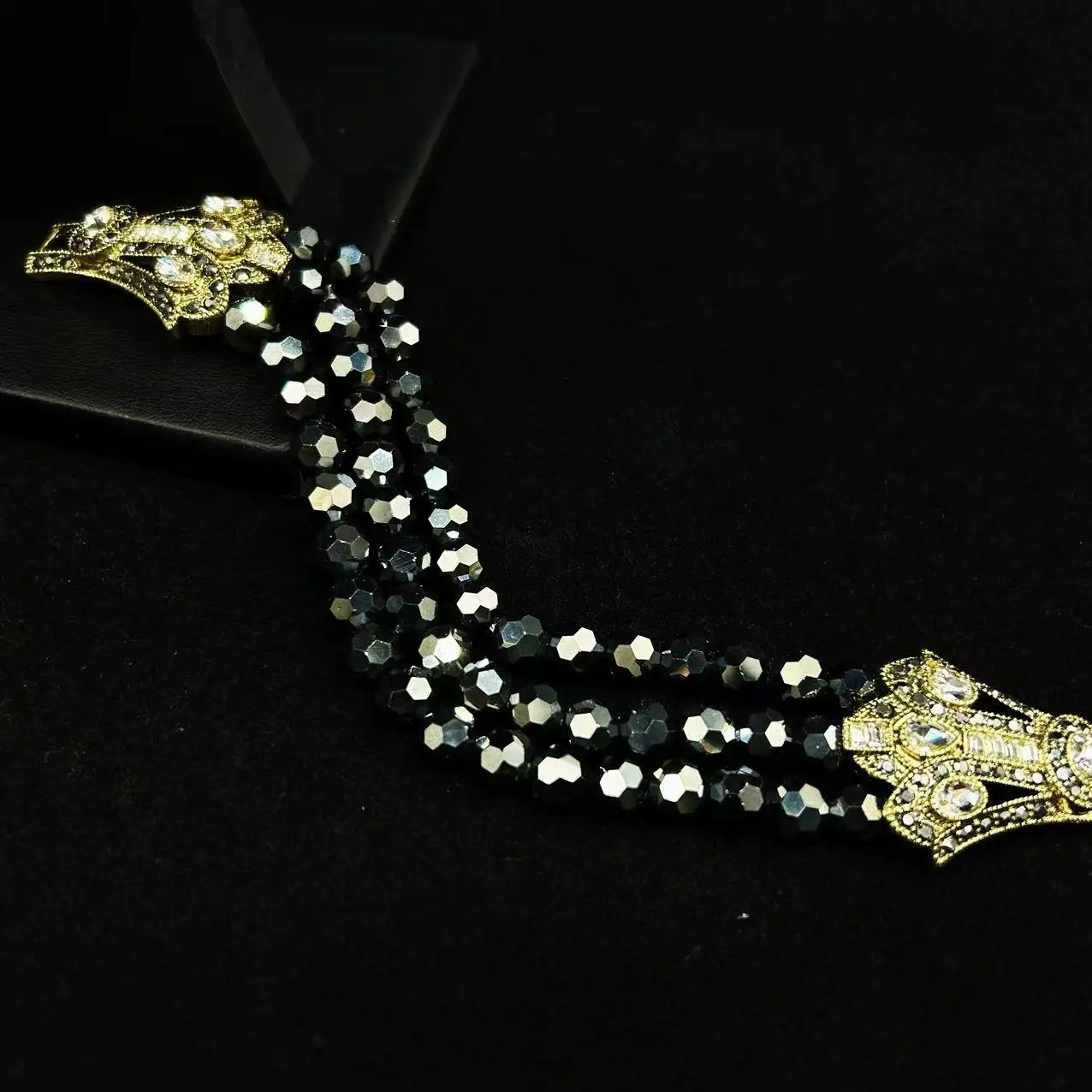 European and American fashion glass crystal retro bracelet