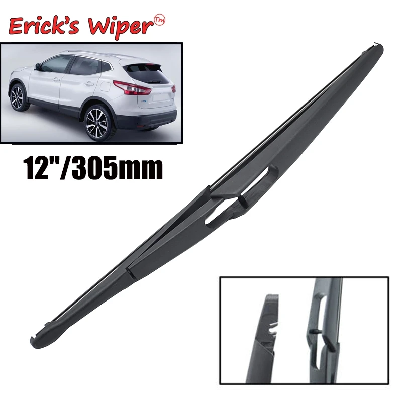 Erick-escobilla de limpiaparabrisas trasero para Nissan Qashqai J11, escobilla de lluvia para ventana de coche, 12 \