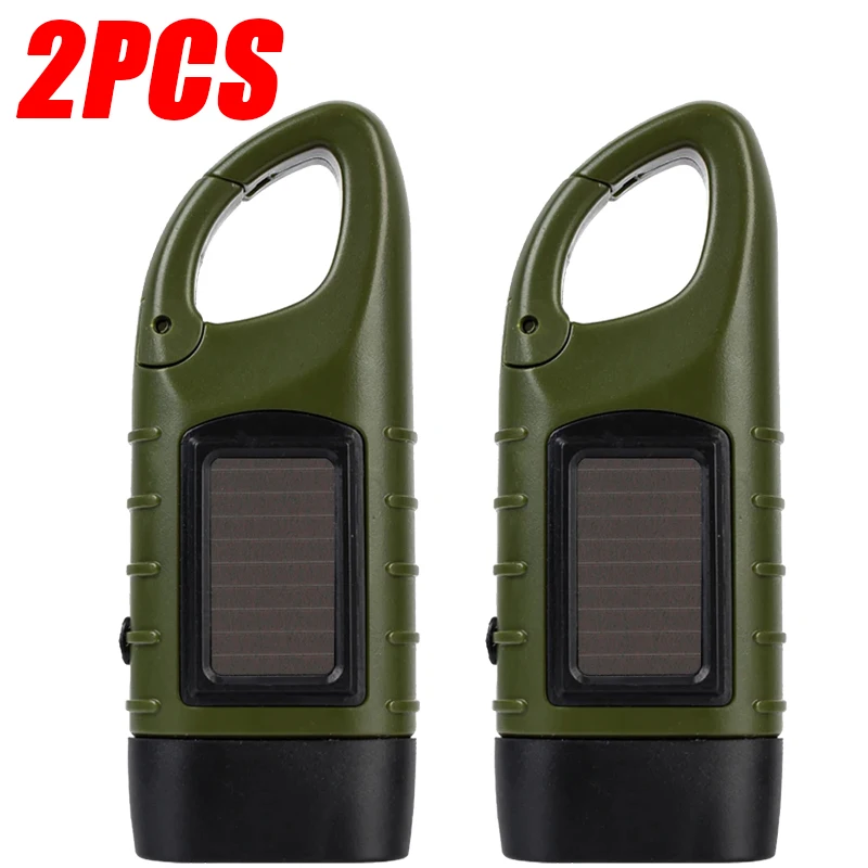 Heinast LED-Taschenlampe, Handkurbel, solarbetrieben, wiederaufladbar, Überlebensausrüstung, selbstbetriebene Ladelampe, Dynamo zum Angeln, Bootfahren, Wandern 3
