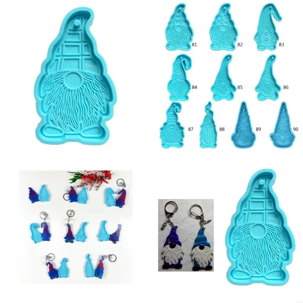   DIY Crafts UV Epoxy Mold Handmade Keychain Jewelry Pendant Resin Casting Mold