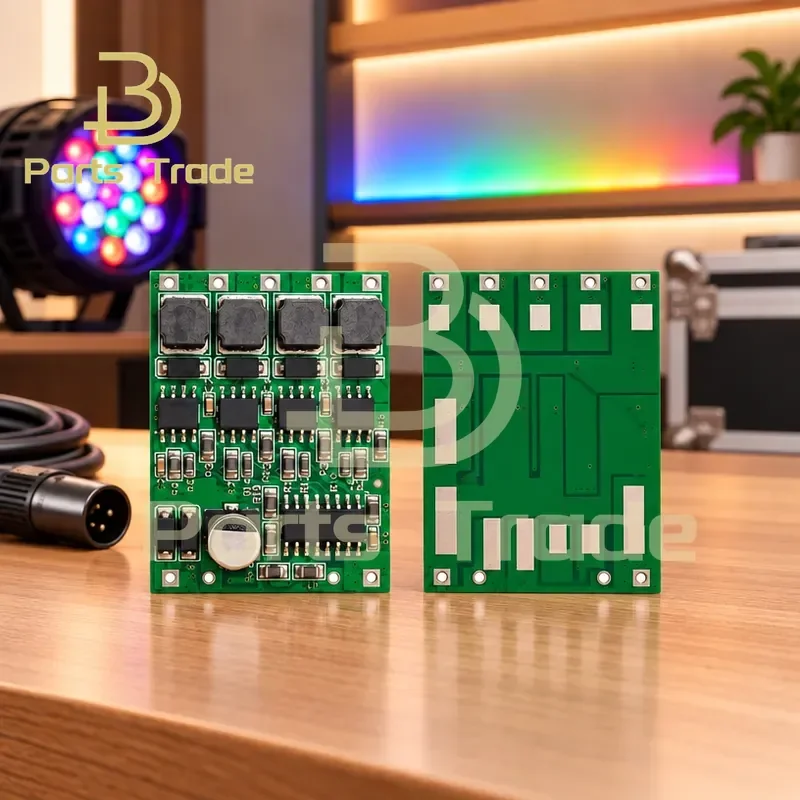 DMX512 Bare Board Constant Current Driver RGBW 4 Channel Full Color Decoding Sub Control 600mA Power 8-48W