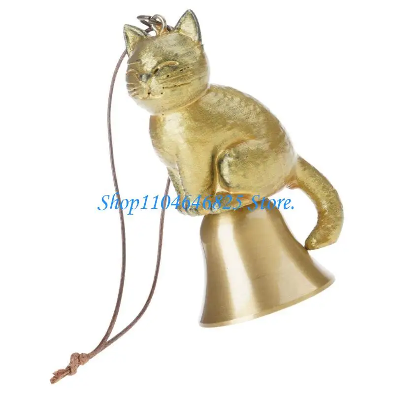 Metal Kitten Wind Chimes Outdoor Garden Decoration Harmonious Sound Rustproof