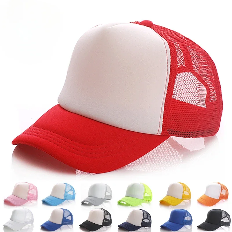 Unisex Cap Men Casual Plain Mesh Baseball Cap Adjustable Snapback Hats for Women Men Hat Hip Hop Trucker Cap Streetwear Dad Hats