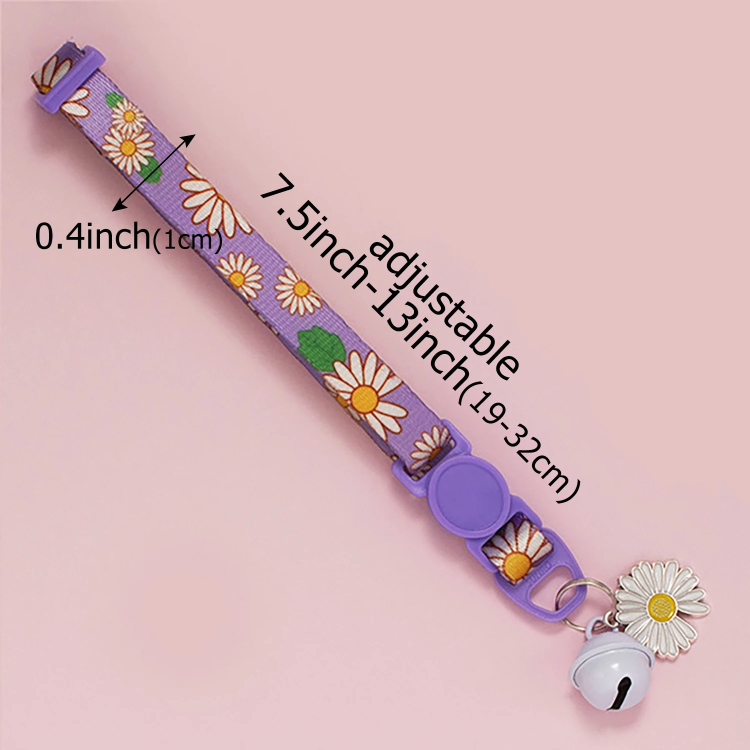 1PC Adjustable Beauty Cat Pet Collar with Bell Dog Necklace Cute Kitten Puppy Flower Pendant Cat Accessories Supplier