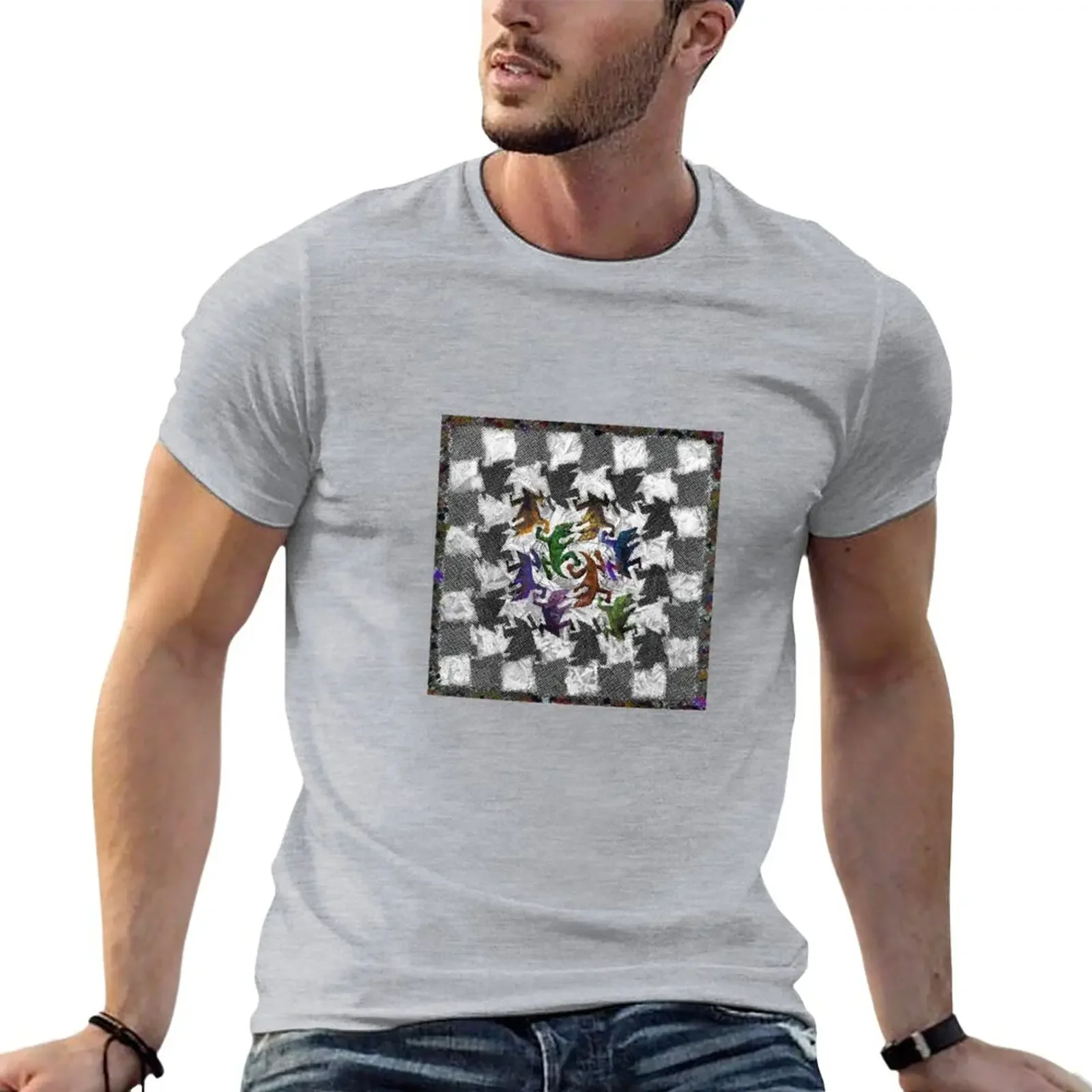 M.C. “Master of Chess“ Escher T-Shirt sweat shirt Aesthetic clothing sweat shirts black t shirts for men