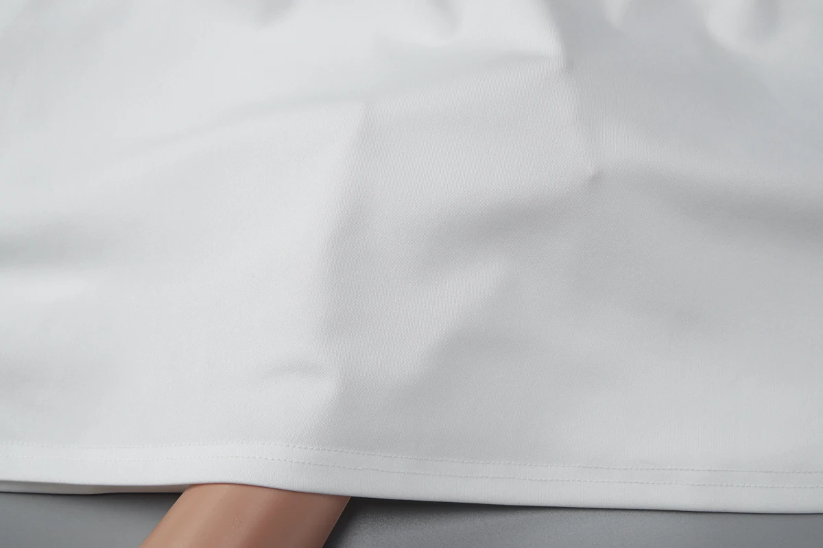 Hugcitar Modisches Kleid mit quadratischem Ausschnitt, einfarbig, rückenfrei, gerüscht, Bandage-Stil, sexy Midi-Abschlussballkleid, Sommerkleidung für Damen, Abendparty, Urlaub – Detail 9