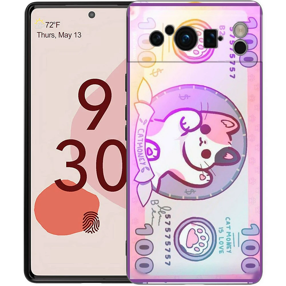 Phone Case Cover for Google Pixel 9 8 7 6 9A 8A 7A 6A Pro 10 9 Pro XL Soft TPU Shockproof Shell Capas Cartoon Art Fundas Coque