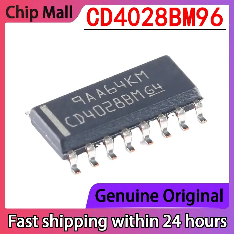 5PCS New  Chip CD4028BM96 SOP-16 Decoder/Driver Chip