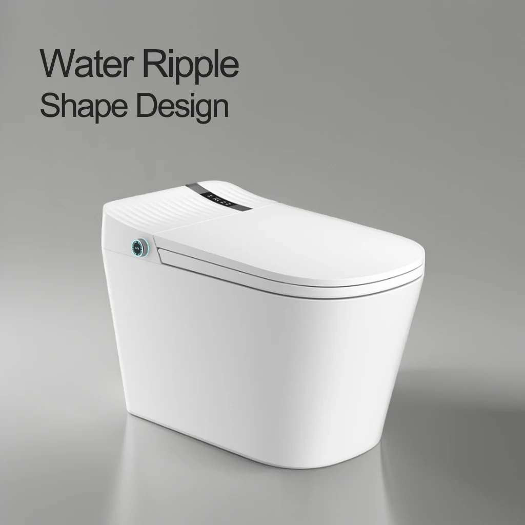 

Новый дизайн, удлиненное электронное автоматическое биде с автоматическим смывом, электрический туалет, интеллектуальный умный туалет