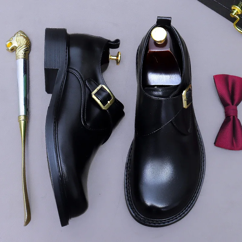 

Retro Mens Genuine Leather Dress Shoes Luxury Handmade Quality Comfortable 2026 Autumn British Style Daily Business Formal Shoes