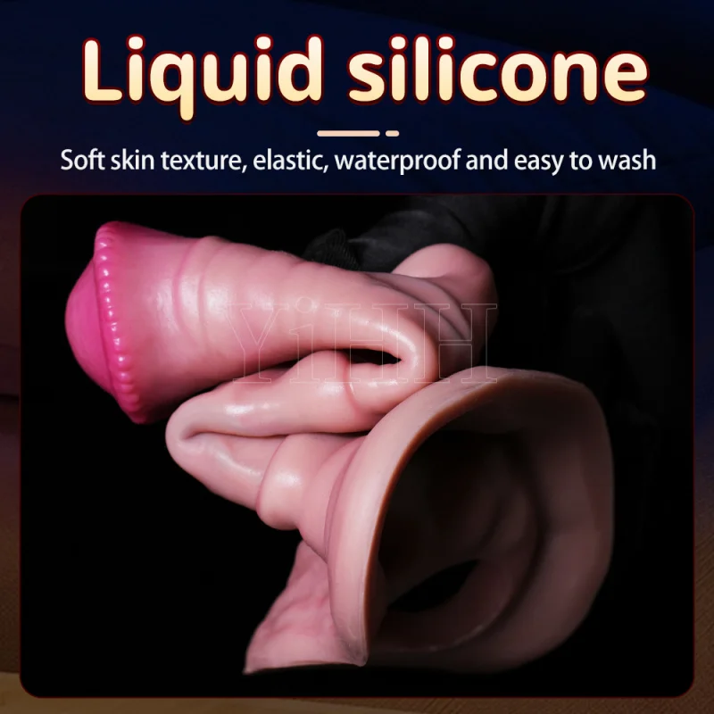 Horse Penis Cover Thickening Condom Cock Sleeve Wearable Cock Ring Fantasy Realistic Animal Dildos Sex Lovemaking Penis Sleeve