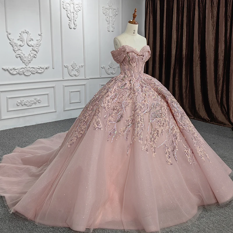 Robe Quinceanera princesse élégante pour femme, robe de Rhà paillettes, robe de soirée, haute qualité, Off The Initiated, DY6524