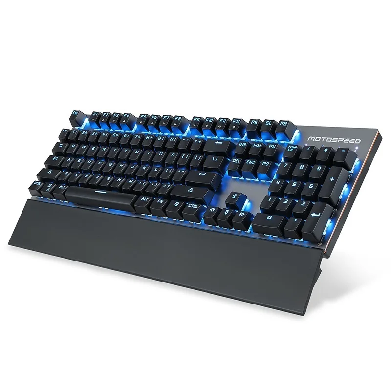 Go! GK89 2.4Ghz Wireless USB Wired Mechanical Gaming Keyboard 104 Keys With RGB Backlit Black Blue Switch For PC Laptop