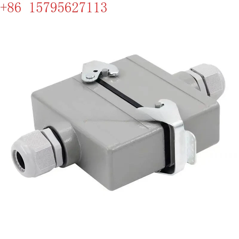 

Прямоугольный разъем для тяжелых условий эксплуатации, авиационная розетка 16A HDC-HE-4 4, 6, 10, 16, 24-контактный