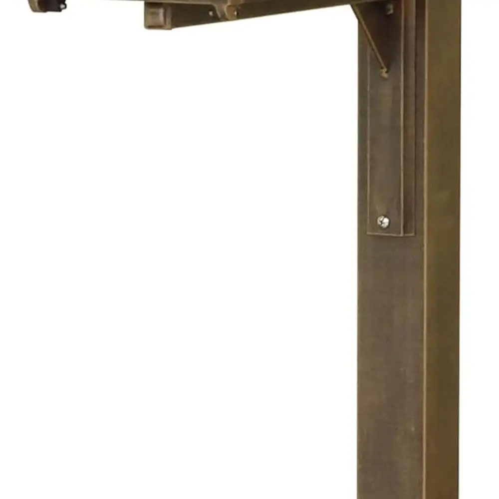 

Медный алюминиевый почтовый ящик Wellington Design со стойкой — SCK1017_SPK720-CP Curbside Lite Kingston