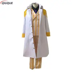 Anime Gorousei Kizaru Taisho Borsalino Cosplay Costume Admiral Uniform Suit Set Adult Unisex Halloween Outfit