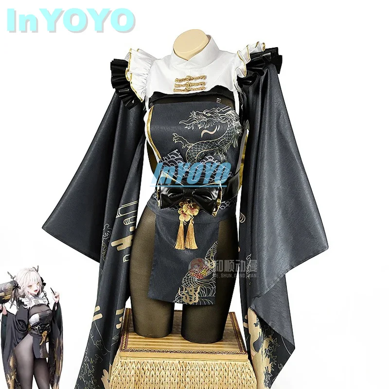 InYOYO NIKKE The Goddess of Victory Blanc Cosplay Costume Women Dress Party Suit Halloween Carnival Uniforms Role Play Outfit