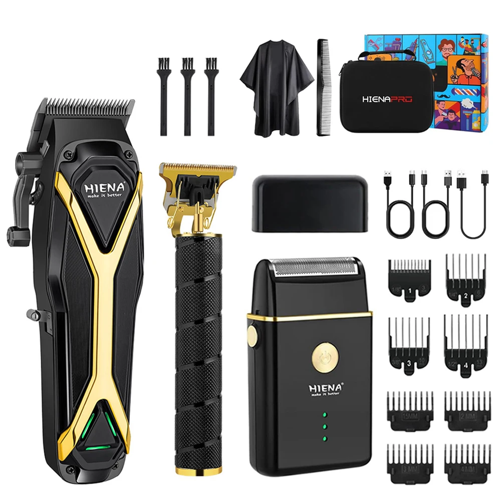 

Машинка для стрижки волос, высококачественная черная стрижка, мужской триммер для парикмахерской, электрическая машинка для стрижки волос, набор, перезаряжаемый через USB, подарок