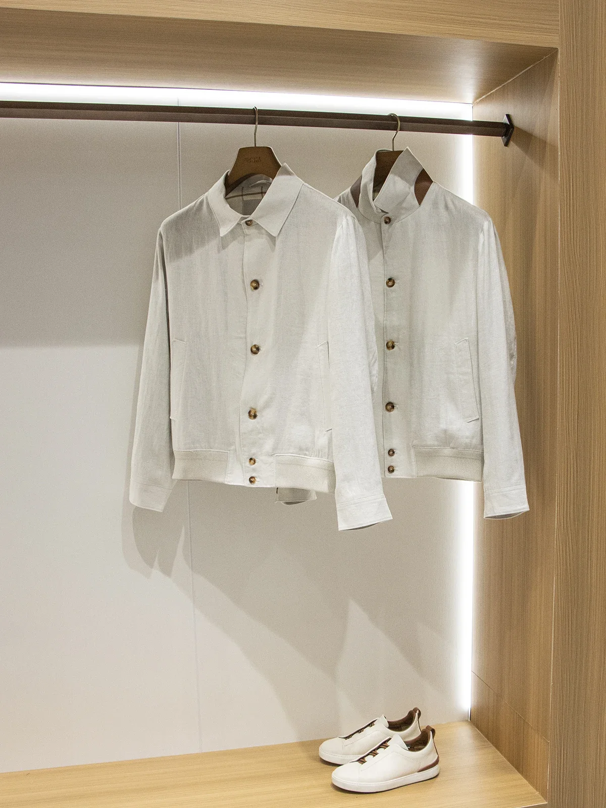 

Pure linen comfortable breathable lapel high luxury old money style jacket