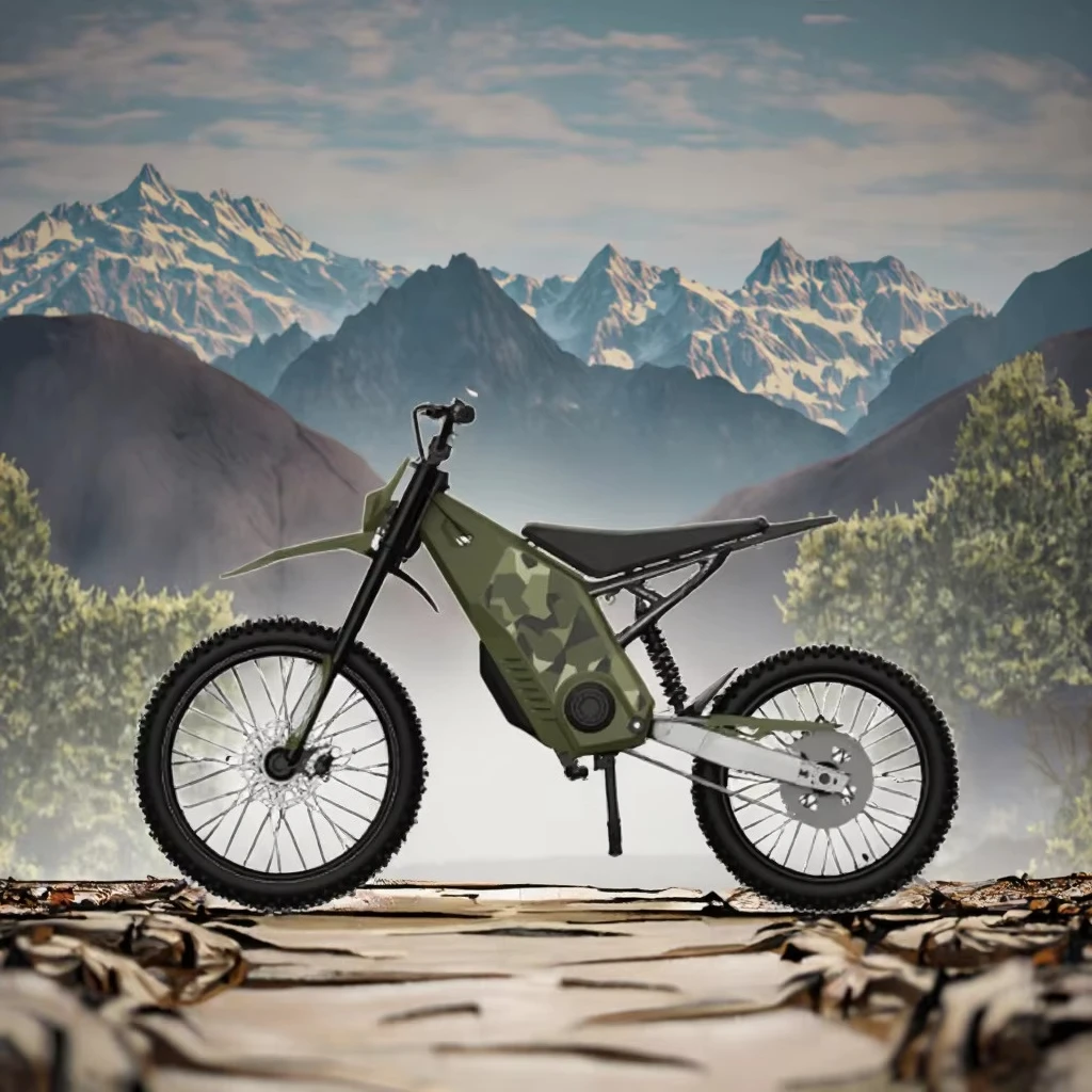 QQW QQA Adult youth off-road electric motorcycle 70 km/h, speed 2500W brushless motor, central motor, lithium battery, iron fram