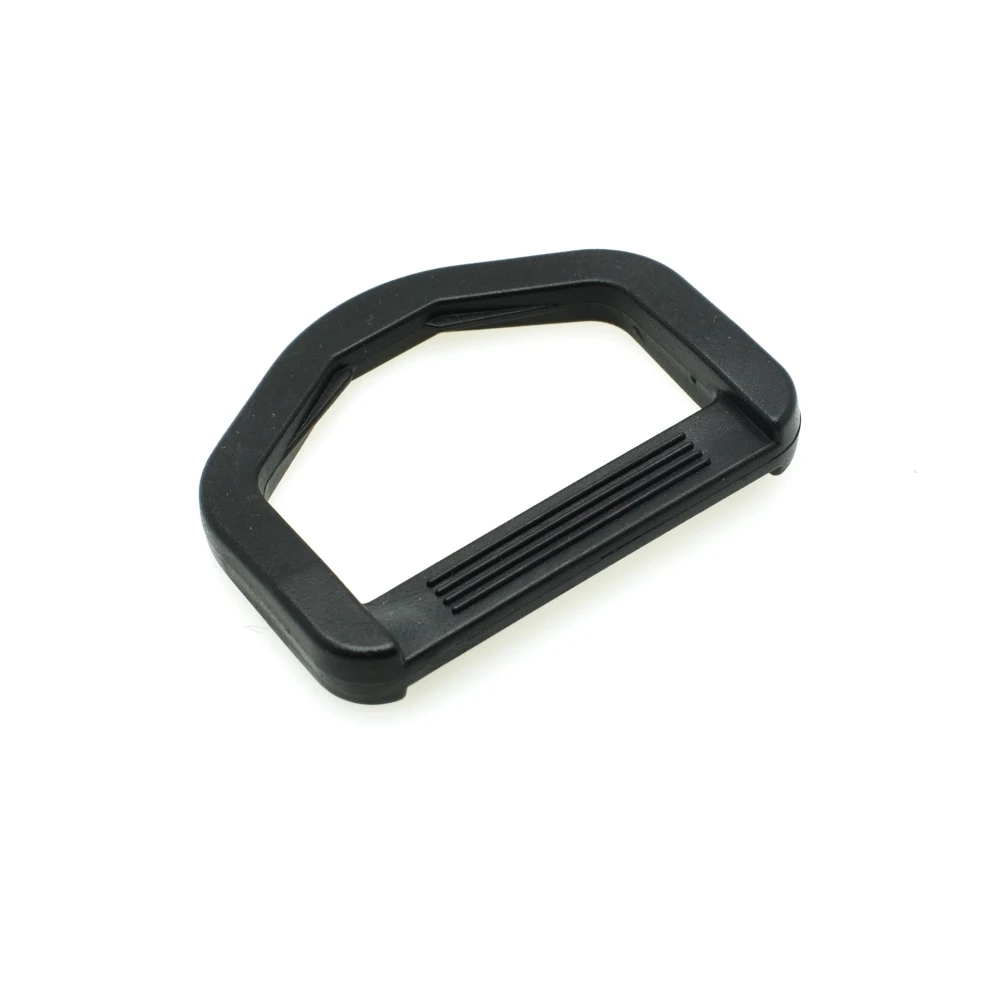 10pcs Plastic D-Ring Buckles For Hooks Backpack Straps Webbing Ring 12mm~50mm Black