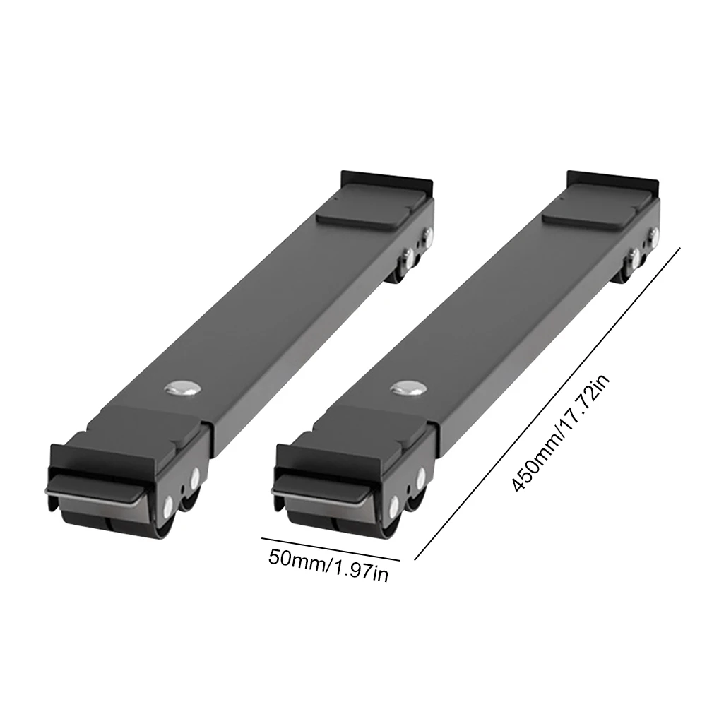 

2pcs Mobile Washing Machine Base Adjustable Extendable Appliance Roller Multifunctional Anti-slip Home Furniture Moving Roller