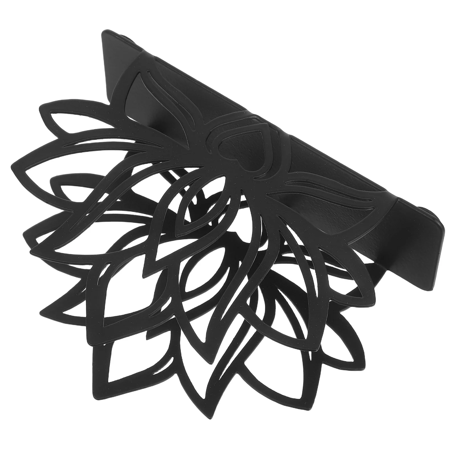 

Freestanding Metal Napkin Holder Tissue Stand Decorative Table Rack Vintage Style Durable Cast Iron Organizer For