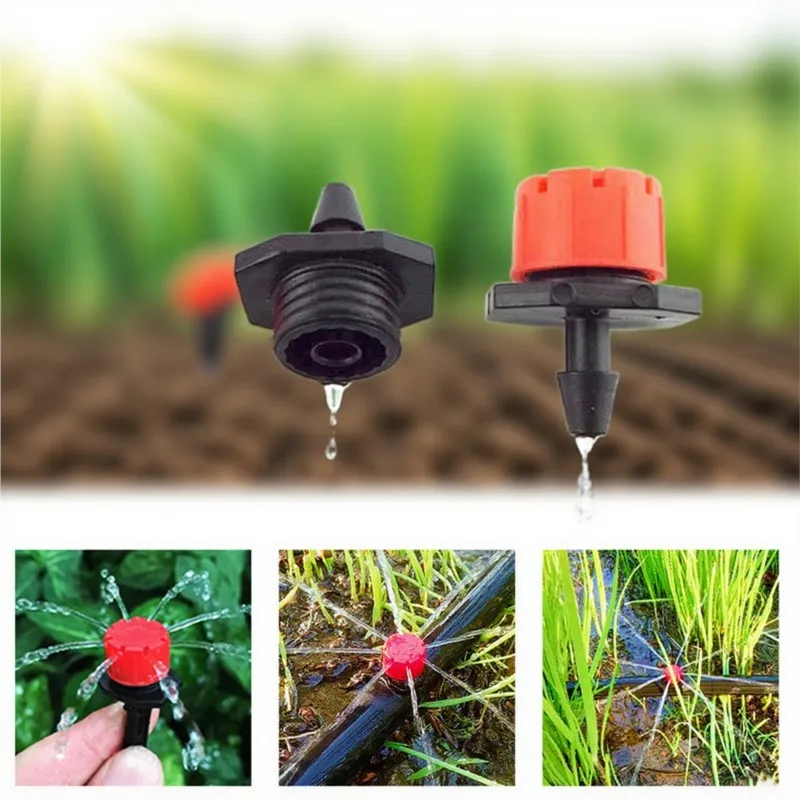 4/7mm Garden Irrigation Nozzle Adjustable Dripper Sprinkler Emitter Micro Drip Balcony Yard Greenhouse Watering Spray For Plants