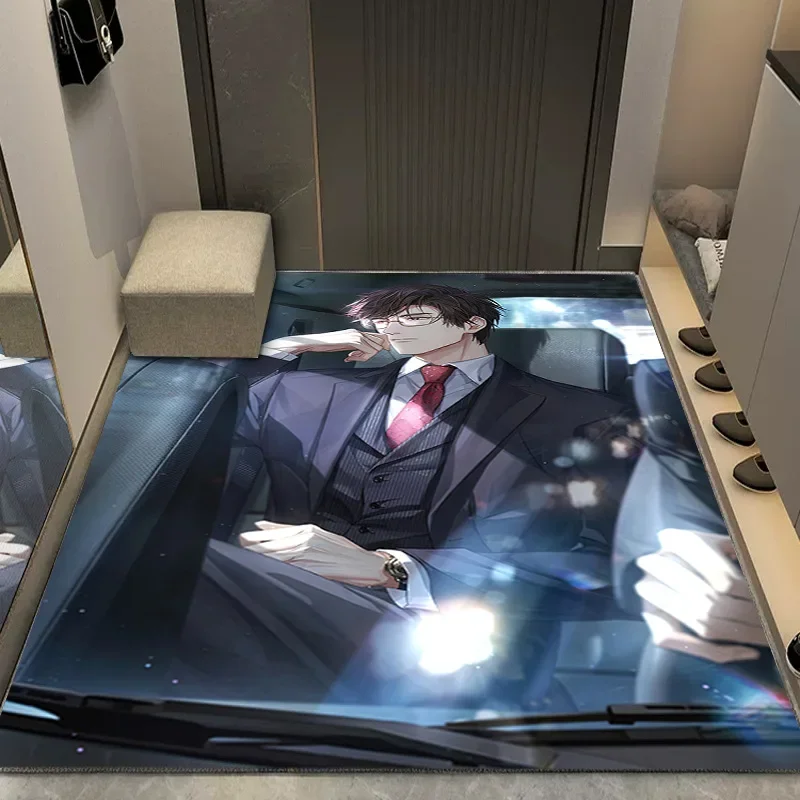 Cartoon Anime Carpets for Living Room Bedroom Bedside Soft Area Rug Anti-slip Large Size Balcony Floor Mat Indoor Decoration