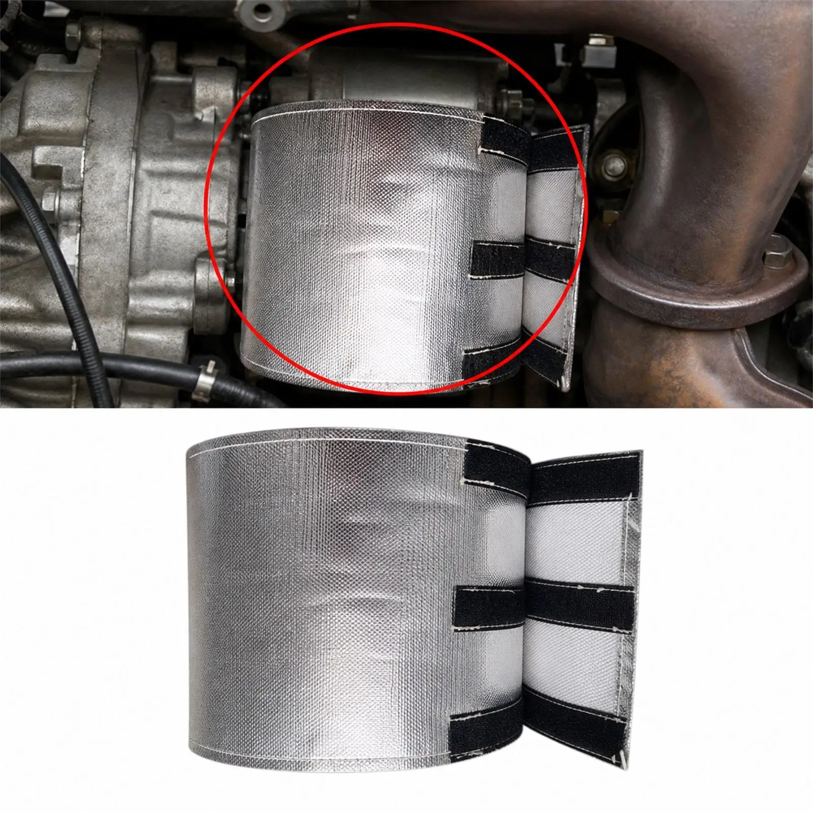 Universal Starter Heat Barrier Aluminum and Fiberglasss Starter Heat Wrap