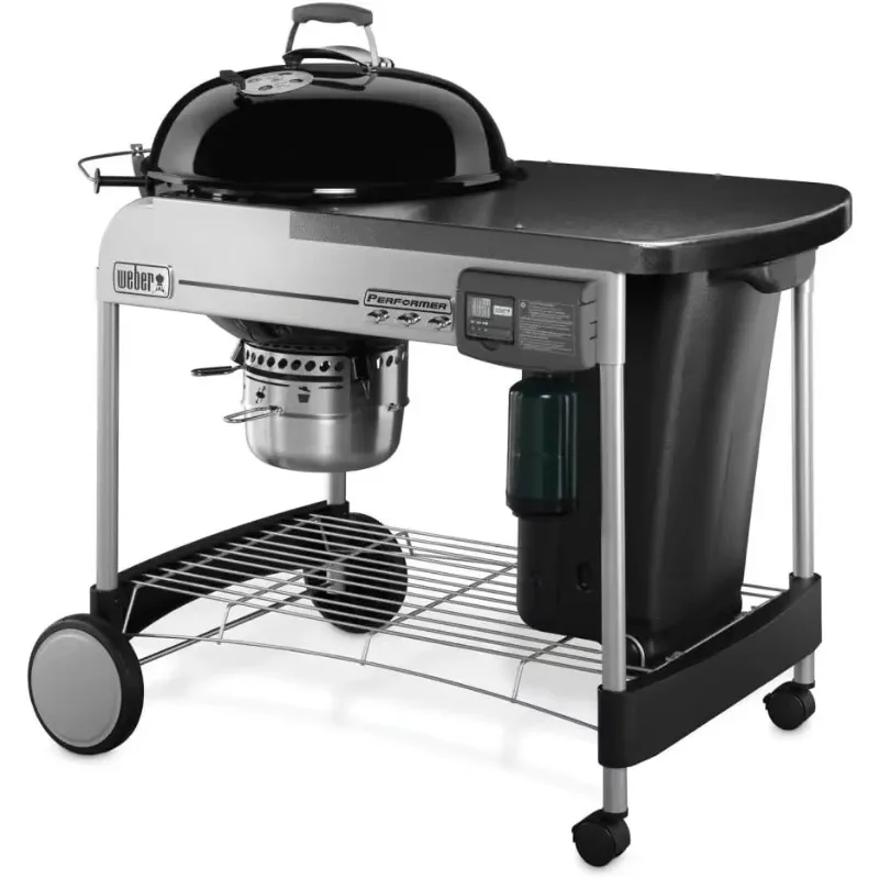 

New Products Hot Sale.Performer Deluxe Charcoal Grill, 22-Inch, Touch-N-Go Gas Ignition System, Black.Free Delivery.