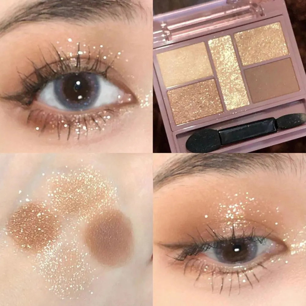 Practical Eye Shadow Amber Chestnut Shade Makeup Eyeshadow Lasting Effect Makeup Tool Glitter Eye Shadow Powder Palette