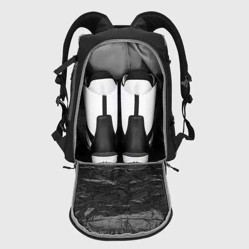 Durable 65L Ski Backpack Large Capacity Carrying Bag Lightweight Compartments for Snowboard Accessories Jacket Outdoor Goggles