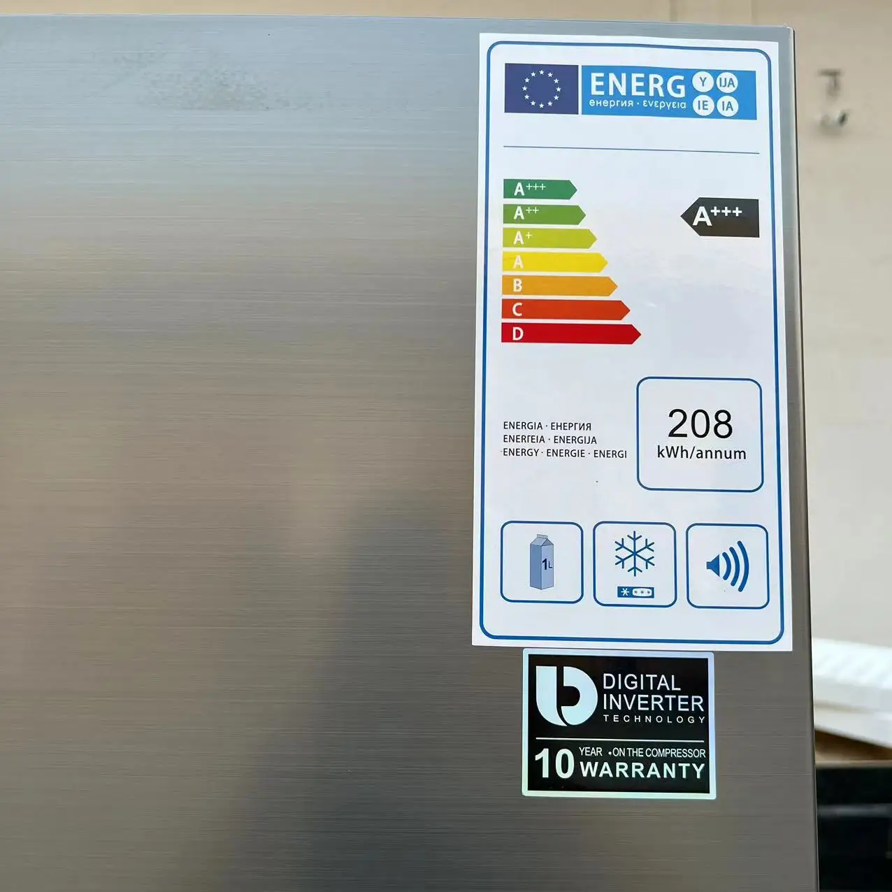 Congelatore Sam sun fondo con distributore d'acqua in acciaio inossidabile indipendente BCD-321 frigorifero a due porte raffreddato ad aria prezzo economico