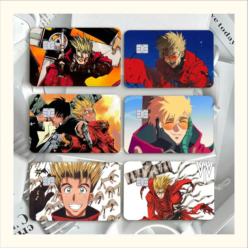 T-Trigun-N Vash the Stampede   Waterproof Film Skin Cover Credit Card Stickers Debit Front Bank Bus Pass