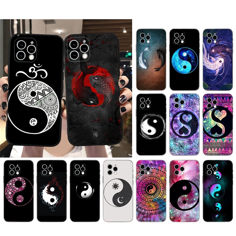 Yin yang art Phone Case For iphone 16 15 14 Pro Max 16 15 14 13 12 Pro 15Plus iphone 11