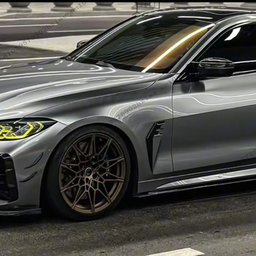 Seitenspoiler-Tuning-Außenverkleidung für BMW 4er G22 G23 2-Türer 2020–2025, glänzend schwarz, Luftstrom, geteilte Auto-Seitenverkleidung – Detail 6