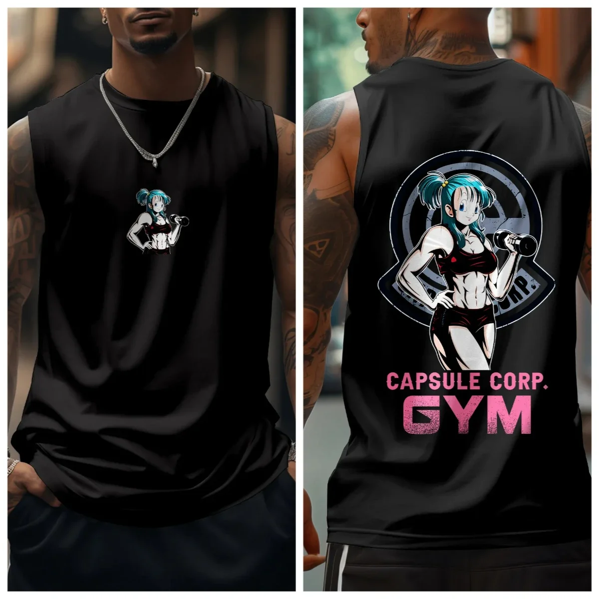 

Майка-безрукавка для мужчин в стиле аниме «Драгон Бол», летняя, с графическим принтом, повседневная, для тренировок, популярный стиль