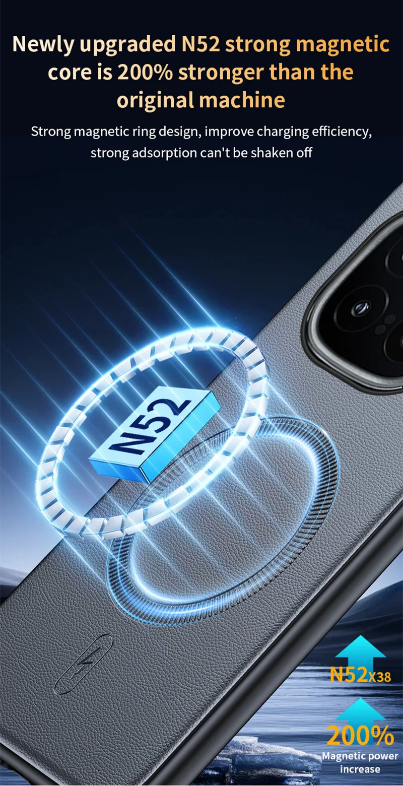 Für VIVO IQOO 15 Hülle Magnetische Leder-Schutzhülle Für VIVO IQOO 15 Anti-Fingerabdruck Rutschfest PC+TPU – Detail 9