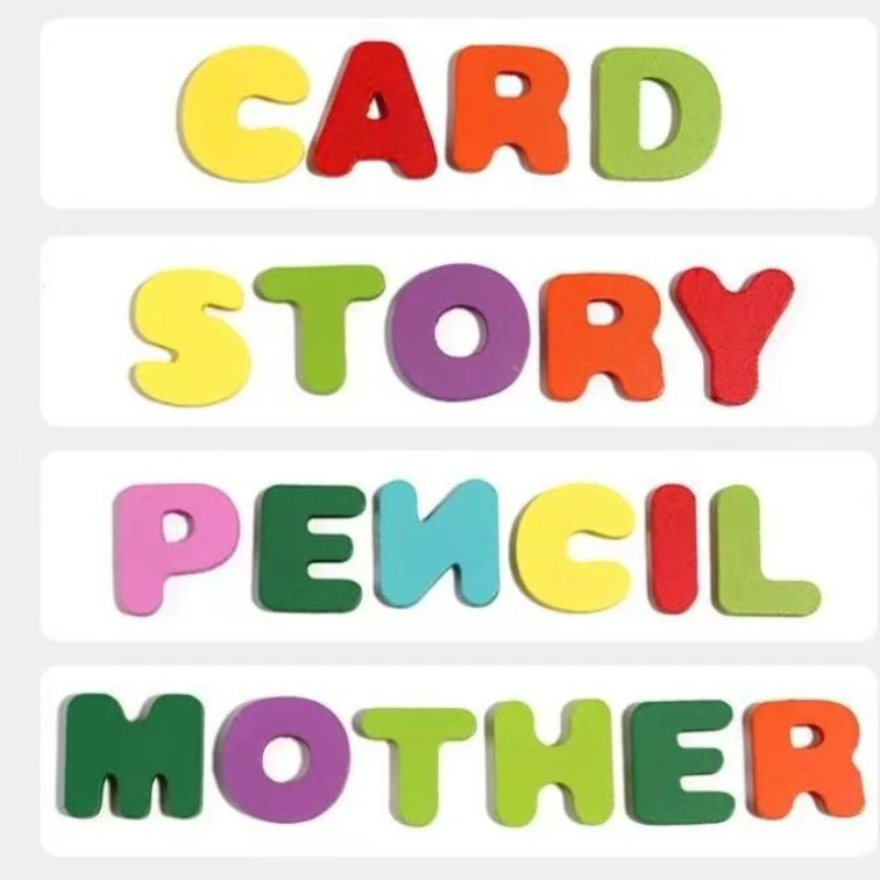 ألغاز الحروف الأبجدية الخشبية ألعاب تعليمية ألغاز ABC ألغاز تعليمية خشبية ثلاثية الأبعاد لعبة الذكاء المنطقي للسفر هدية عائلية